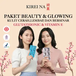 Paket Beauty & Glowing - KIREINA VIT E 400 IU - SUPLEMEN VITAMIN E - MEMBUAT KULIT MENJADI TAMPAK LEBIH CERAH DAN AWET MUDA