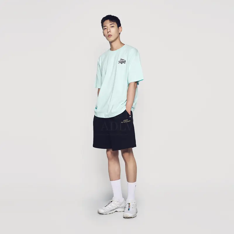 ADLV Graffiti Font Logo Short Sleeve T-Shirt (Overseas Exclusive) Mint - Kaos Oversize Wanita Pria Acme de la vie 5
