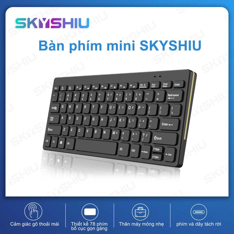 Bàn phím SKYSHIU Macaron Mini - Mỏng, Nhẹ và Yên tĩnh