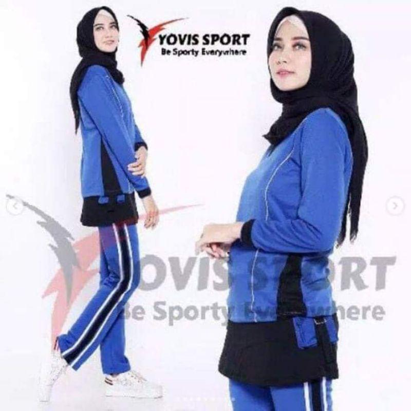 [ JUMBO ] Setelan Senam Celana Rok Yovis Sport Original 2