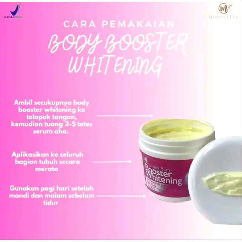 PAKET BUNDLING SPESIAL LOTION AHA BOOSTER WHITENING BLEACHING MISONELS 5