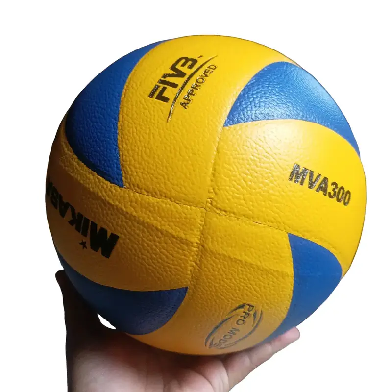Mikasa Bola Voli MVA300 Press Lokal - Ukuran 5, Berat 270-300 gram, Kulit Sintetis Berkualitas Tinggi Olahraga Ball Outdoor Volly 0