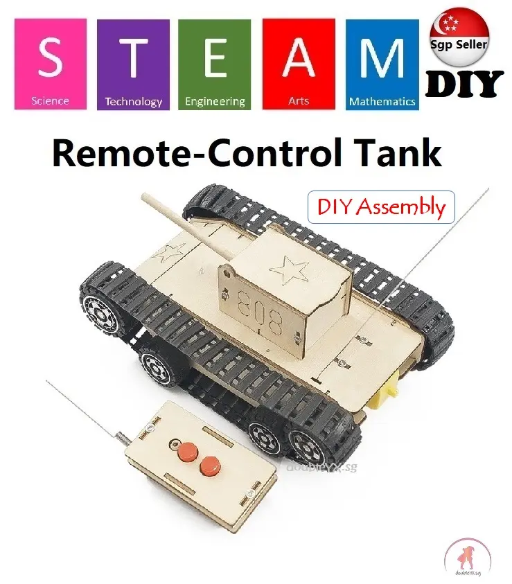 Remote Control Tank DIY STEM Toys - Kids Educational Science Toy