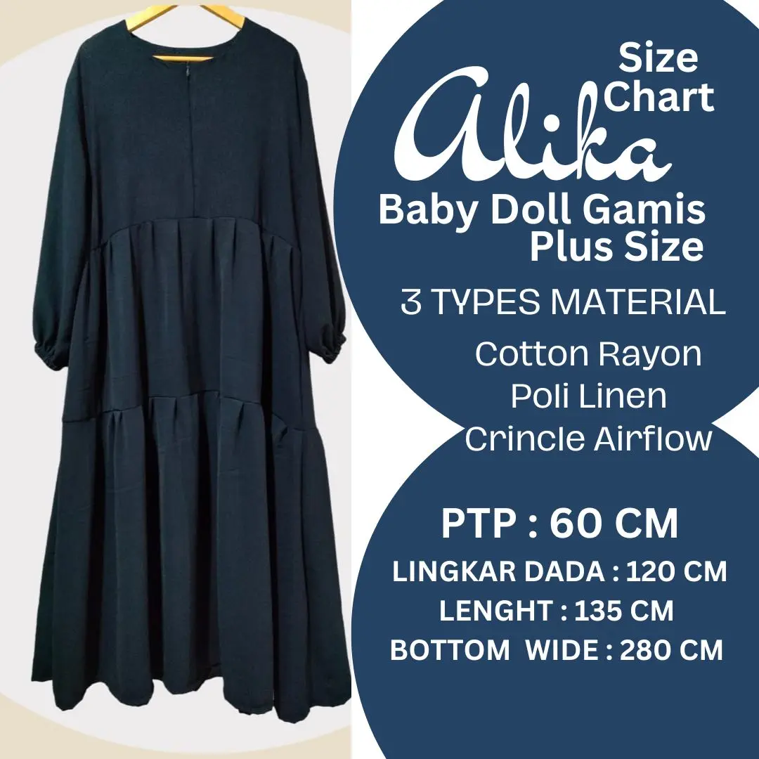 32  ALiiiiIKaaa  - BABY DOLL PLUS SIZE GAMIS Womenswear