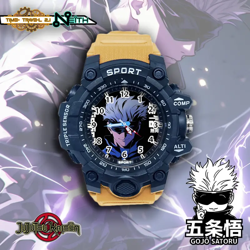 Jam Tangan Sport Anak Terbaru GOJO JUJUTSU KAISEN Strap Ruber Sporty Anti Air /Jam Tangan Spor JJK10AX02 3