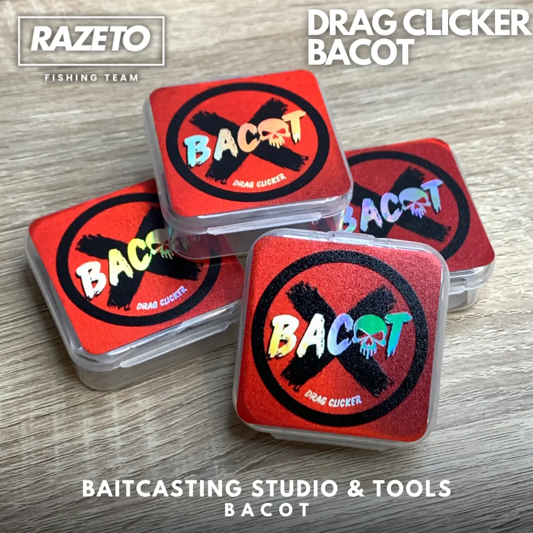 RAZETO CLICKER DRAG REEL BC - ALARM SOUNDS BAITCASTING