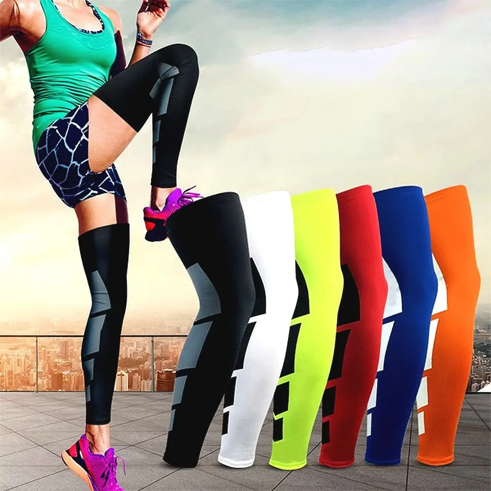 Fitness 2Pcs/Pair Thigh Compression Sleeves Warm-keeping  Anti Slip Leg Warmers Thigh Sleeves Thigh Long Stockings Knee Pad