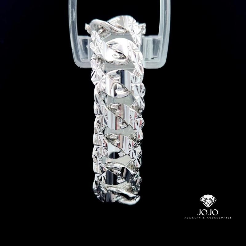 L584 Lắc tay unisex KHẮC MÁY thiết kế cao cấp sáng lấp lánh JOJO