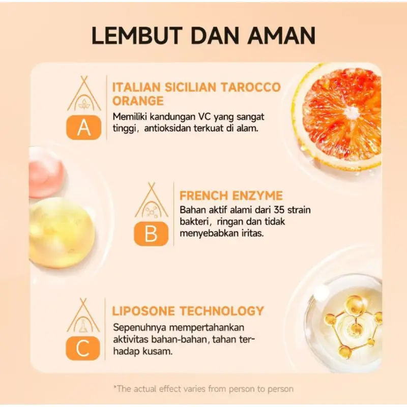 GMEELAN Orange Enzyme Peeling Gel 50g- Atasi Kulit Kasar, Kusam & Bekas Jerawat | Eksfoliasi Keratin Tebal + 7 Ekstrak Tanaman | Aman untuk Sensitif Wajah Melembutkan Komedo Exfoliating Perawatan Pencerah Pembersihan 4