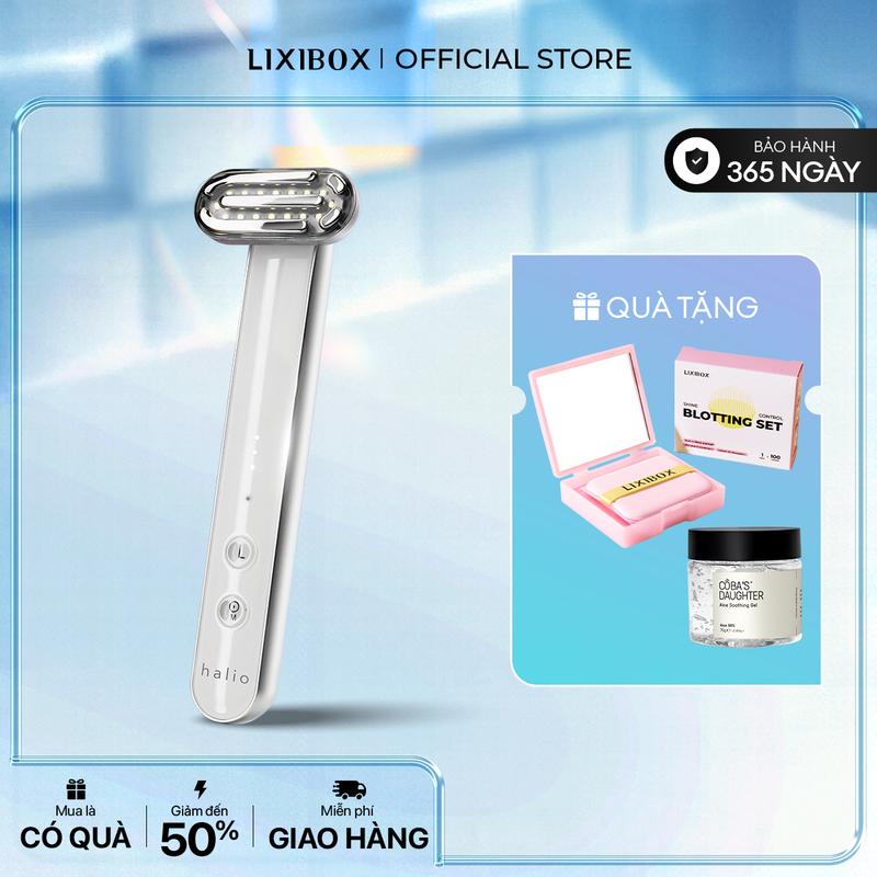 [LIVE] Máy Ánh Sáng Hỗ Trợ Chăm Sóc Da Mặt 3 Trong 1 Halio - Therapy Device đỏ