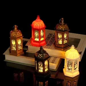 Souvenir / Dekorasi Ramadhan Lampu Lentera LED Idul Fitri Lampu Tidur LED Merah Plastik