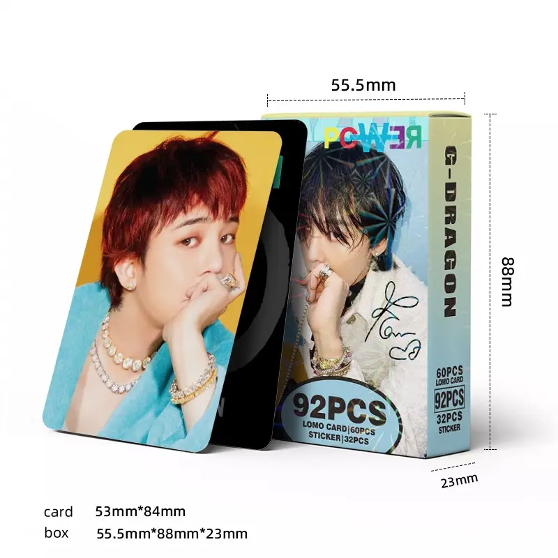 92PCS/set BIGBANG G-Dragon POWER TAEYANG DAESUNG photo LOMO card