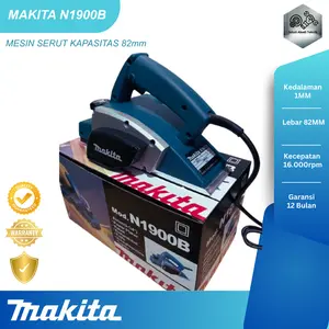 FLASH SALE! Makita Mesin Serut Kayu N1900B Kapasitas 82mm Serbaguna Sesuai Gambar Flash Sale Best Price