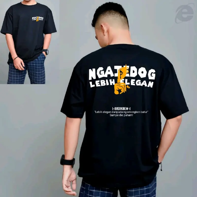 KAOS SUNDA DISTRO KATUN COMBED24S Katun Katun Baju Combed Motif Pendek 0