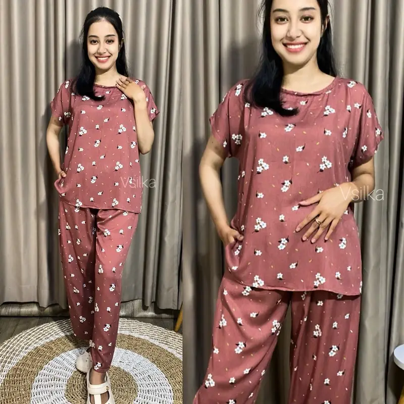 Baju Tidur Wanita Piyama Rayon / Babydoll Rayon Motif Terupdate 7