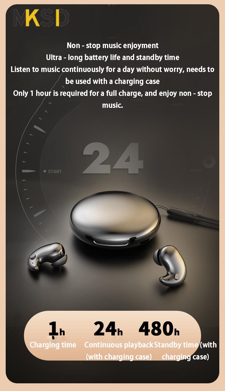 Product Introduction of Fon Telinga Bluetooth, Y29, Dalam - telinga, Reka Bentuk Merentas Sempadan Baharu, Ultra - Nipis, Gaya Tidur, Kualiti Bunyi Tinggi, Hayat Bateri Ultra - Panjang, Serasi Bluetooth 5.3 6