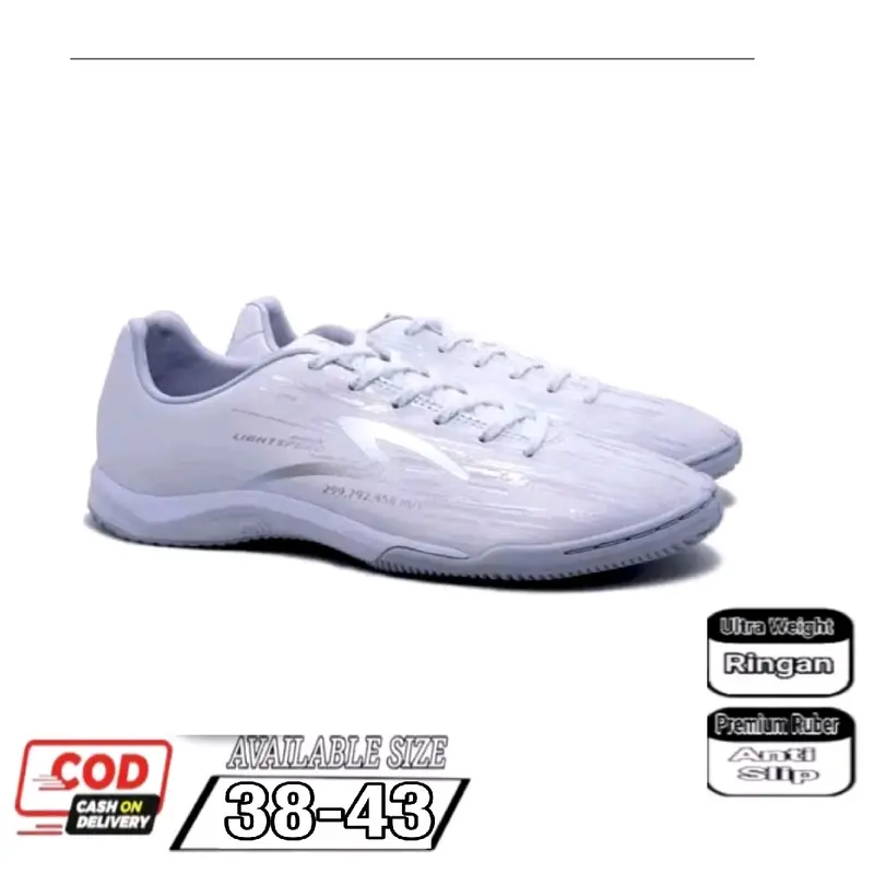 Sepatu futsal specs lightspeed hitam merah 2