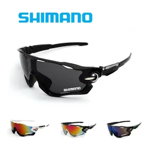 【COD】Kacamata bersepeda, kacamata hitam pria anti angin dan pasir, kacamata hitam olahraga bersepeda gunung untuk pria dan wanita Eyewear Sunglasses SHIMANO