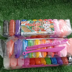 Clay Warna 12 Picis dengan Stik Pembentuk untuk Anak-Anak Belajar Buah Toys