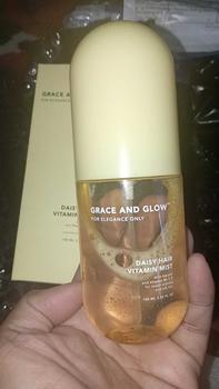 Product Review of Grace and Glow Hair Vitamin Mist | Silk & Protect - Daisy - Peony Blush | - Haircare Perawatan/Treatment Rambut Spray untuk Melembutkan Rambut Kering dan Bercabang with Argan Oil from c**z 3