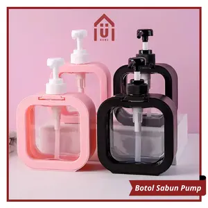 UNISO - BOTOL SABUN PUMP DESIGN MINIMALIS 300 ML 500 ML / BOTOL SHAMPOO SABUN CAIR ESTETIK