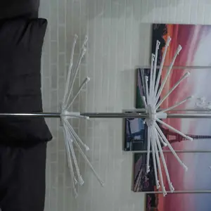 Jemuran Menara 3 Tingkat 24 Jepitan Baju & 32 Jari-jari Gantungan Mudah Dirakit & Dibongkar Indoor & Outdoor  Hemat Tempat Gantungan Berputar 360 Degree