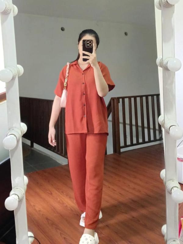 SET KEMEJA PENDEK CELANA PANJANG AIRFLOW 1