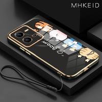 Gambar MHKEID Casing Hp untuk VIVO V25 5G V25E Case Pola Hewan kartun kasing silikon Softcase Lanyard Pelapisan Samping Casing - Gaya1, VIVO V25 5G dari MHKEID MALL Kab. Tangerang 1 Tokopedia