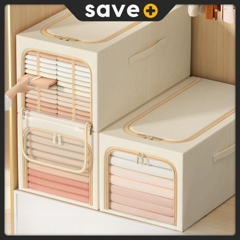 SAVE+ Foldable Storage Box Steel Frame Large Closet Organize - TikTok ...