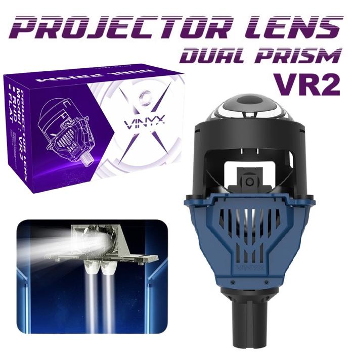 Gambar Lensa Lampu LED Laser Projector Projie BiLED 2.5 Inch Inci Inchi Mobil Motor Blue Purple Lens Vinyx VR2 Dual Prism - VINYX VR2, FLAT dari GarudaLED Toko Kota Administrasi Jakarta Barat Tokopedia