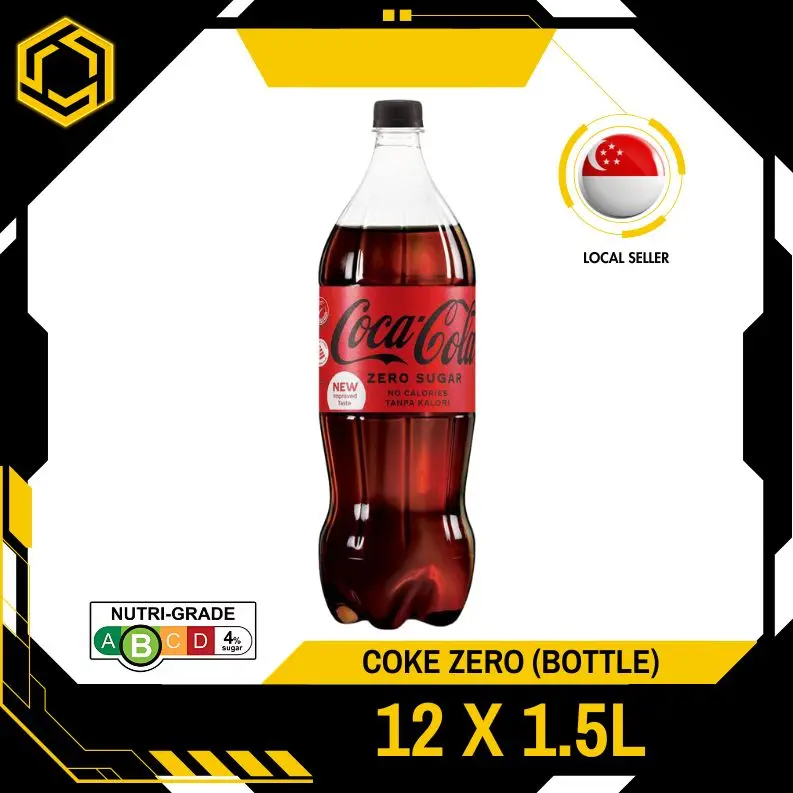 COKE Zero (NO SUGAR) 1.5L X 12 (BOTTLE)