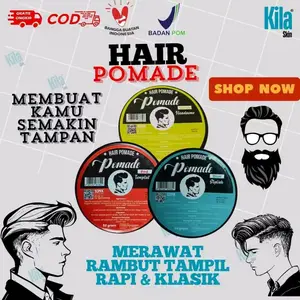(BPOM) HAIR POMADE 50GRAM RAMBUT RAPI BERSIH DAN TERTATA