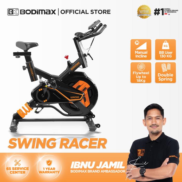 Gambar BODIMAX SWING RACER / SEPEDA STATIS / SPINNING BIKE / ALAT GYM / FITNESS dari Bodimax Indonesia Kota Administrasi Jakarta Timur Tokopedia