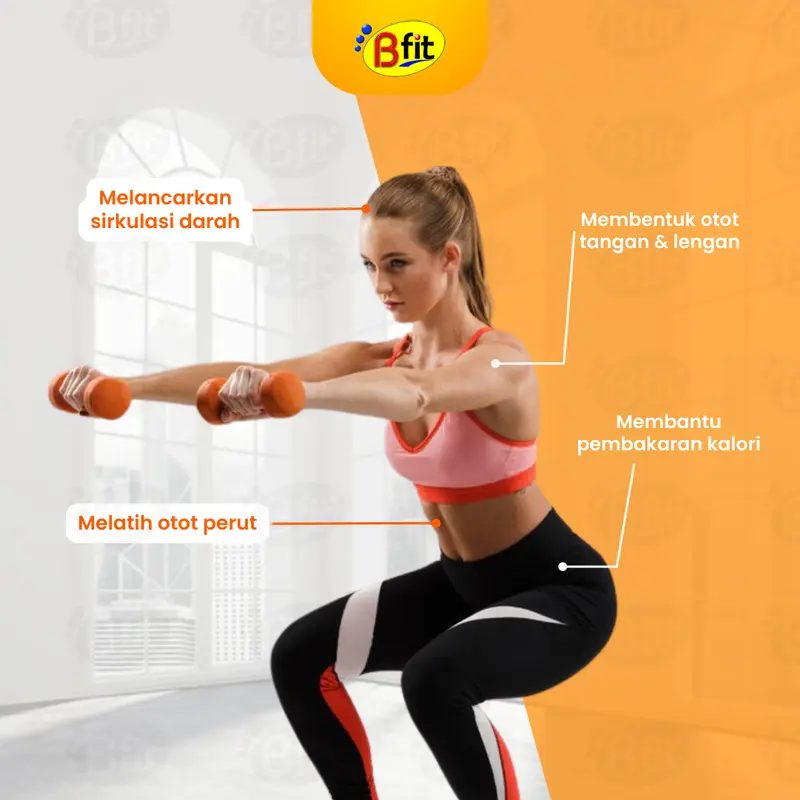 Bfit Cement Dumbbell 1kg - 1 Pcs 3