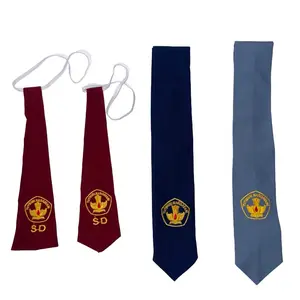 Dasi Seragam Sekolah SD, SMP, SMA (Bahan Kain Famatex Grade A dengan Logo Bordir)