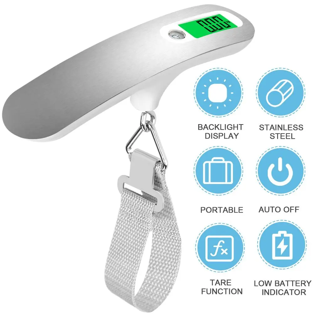 Luggage Scale With Back Light ,Digital Hanging Scale for Luggage and Baggage,Portable Suitcase Weighing Scale