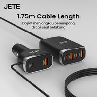 Gambar Charger Mobil JETE JX3 Fast Charging 33W 6 Port USB A Type C Power Delivery Adapter Colokan Mobil 1,75 Meter Cas Mobil Universal HP Car Charger Extension For iPhone Android dari Doran Gadget Official Kota Administrasi Jakarta Pusat 2 Tokopedia
