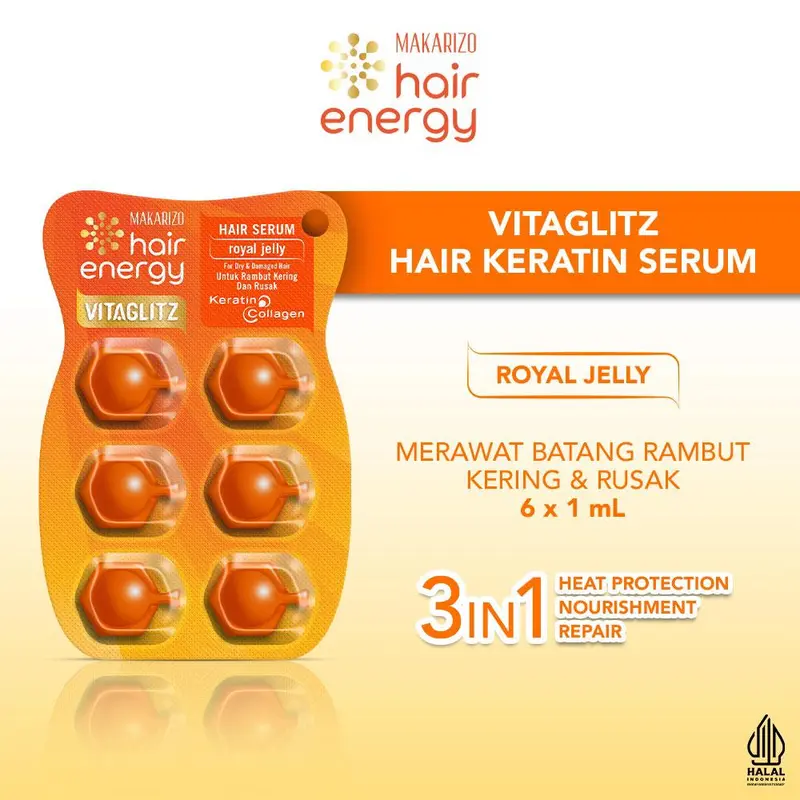 Royal Jelly Extract Travel Bundle by Makarizo Hair Energy 3