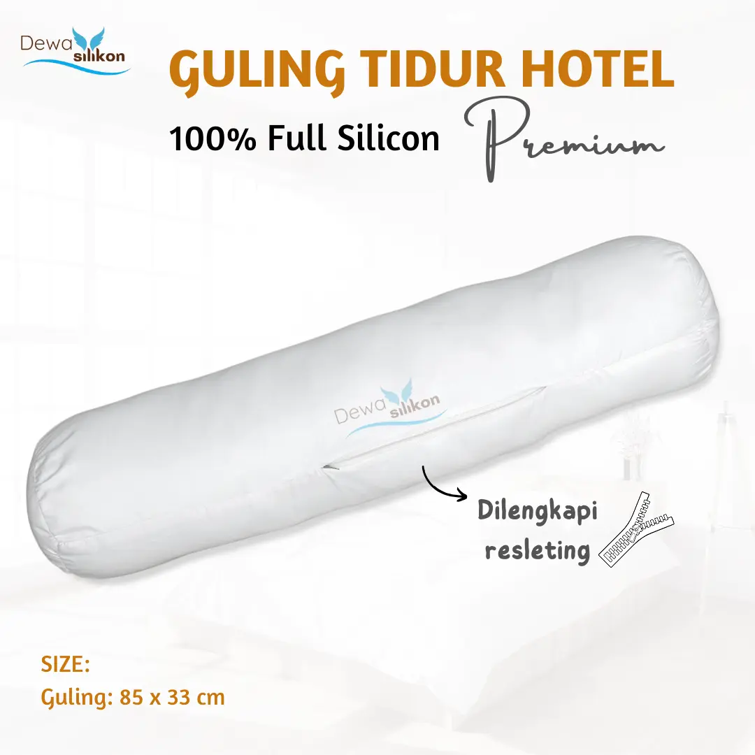 Guling Hotel Dewasa 85x33 ISI FULL SILICON Guling Dewasa Premium  kain  bed  dakron