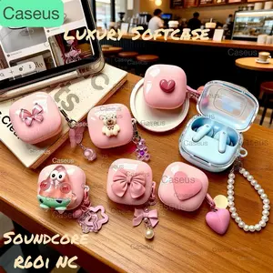 [New]Softcase For Soundcore R60i NC K20i R50i & R50i NC Pelindung Case Mewah Luxury Polos Warna by Caseus Indonesia