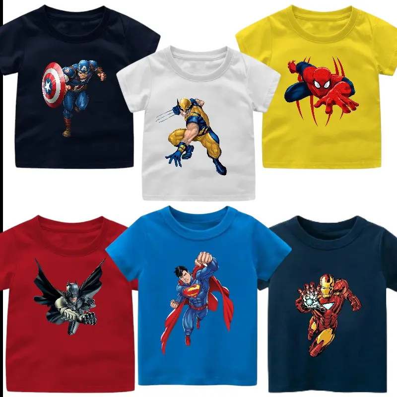 PAKET HEMAT 6PCS KAOS ANAK  KAKI-LAKI VIRAL KAOS ANAK SANTAI O-NECK T-SHIRT BAJU ANAK LAKI LAKI COTTON COCOK UNTUK SANTAI