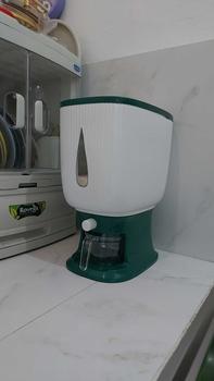Product Review of CARGO DISPENSER BERAS MODERN 1 Wadah Tempat Penyimpanan Beras 10kg Anti Hama Tidak Lembab Free Cangkir Food Grade Aman Sehat from M**s 1