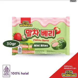 [COD] Wonhae Matcha berry / Cemilan Mini Kekinian / Snack Premium Makanan Cemilan Korea Halal