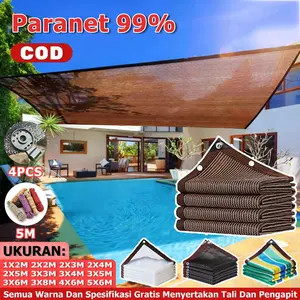 Jaring Pelindung UV 99% / Jaring Rumah Kaca / Lebar 2/3/4/5/6 Meter / Jaring Nilon Tahan Panas Berdensitas Tinggi, Tahan Lama, Bernapas, dan Tahan Lama / Jaring Peneduh Taman