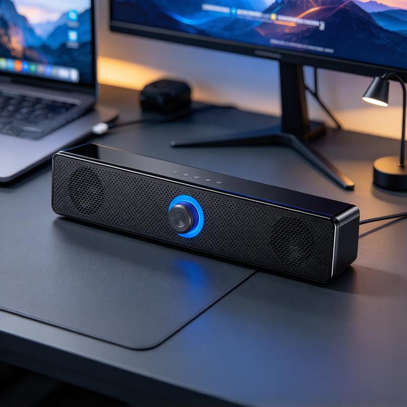 Loa Soundbar Máy Tính Có Dây 4 Driver Âm Trầm Sâu | Thiết Kế Nghiêng 15° Dành Cho PC Laptop Chơi Game Nghe Nhạc thung gia re