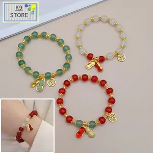 Gelang Tangan Manik Manik Giok Keberuntungan Gelang Tangan Motif Kacang