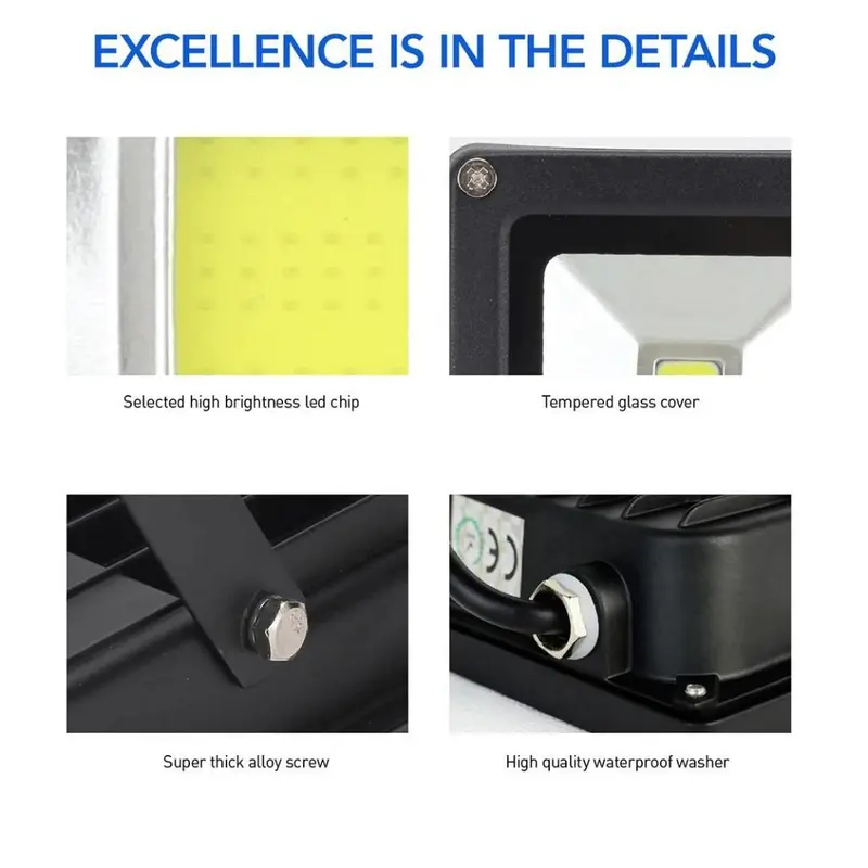 COD Lampu Sorot LED 20W / Outdoor / Tembak / Panggung / Lapangan / Taman lampu sorot pasar malam lampu  led 100watt 100 watt super terang 4