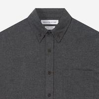 Gambar TENUE Kemeja Flannel Buttondown Lengan Panjang - Solid Dark Charcoal - M dari Tenue de Attire Kota Administrasi Jakarta Selatan 3 Tokopedia
