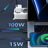 Gambar Kabel USB Type C 3.1 Gen 2 5A Thunderbolt 3 PD 100W Fast Charging Cabletime - CT30, 0.5M dari XLink Surabaya Kota Surabaya 4 Tokopedia