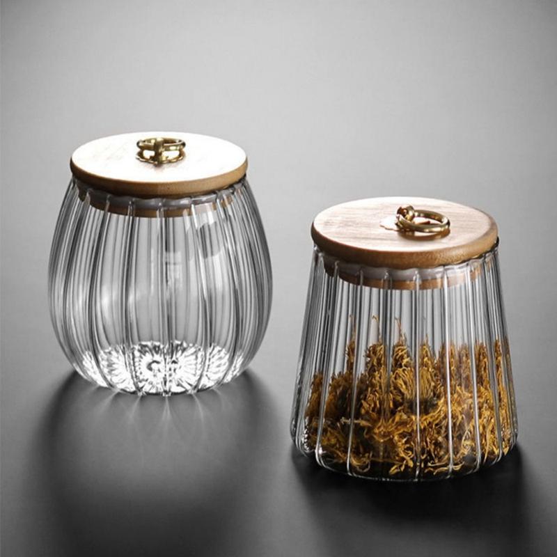 Product Introduction of Lọ Kẹo Hạt Đậu, Chai Đựng Thực Phẩm, Hộp Thủy Tinh Kín Khí, Hộp Đựng Nắp Gỗ 14